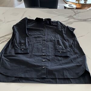 SPANX black Button-Up Shirtdress